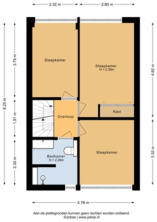 Floorplan - Mozartstraat 52, 3752 JS Bunschoten-Spakenburg